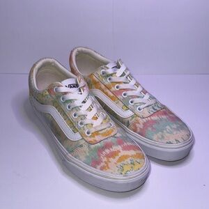 Vans “Psychedelic Tie-Dye” Canvas Shoes, New, W8.5